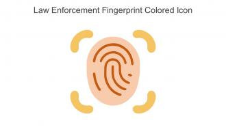 Law Enforcement Fingerprint Colored Icon In Powerpoint Pptx Png And Editable Eps Format