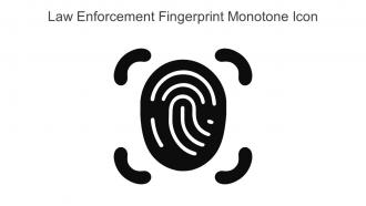 Law Enforcement Fingerprint Monotone Icon In Powerpoint Pptx Png And Editable Eps Format