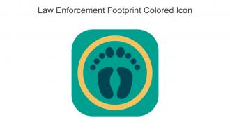 Law Enforcement Footprint Colored Icon In Powerpoint Pptx Png And Editable Eps Format