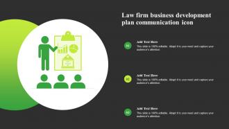 Law Firm Business Development Plan Communication Icon