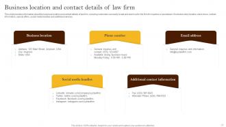 Law Firm Company Overview Powerpoint Ppt Template Bundles BP MM Impressive Captivating