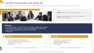 Law Firm Corporate Case Study International Law Firm Company Profile