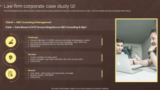 Law Firm Corporate Case Study Law Associates Company Profile