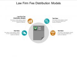 Law firm fee distribution models ppt powerpoint presentation inspiration graphics pictures cpb