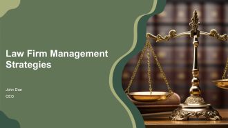 Law Firm Management Strategies PPT Presentation AT