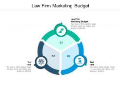 Law firm marketing budget ppt powerpoint presentation summary graphics cpb
