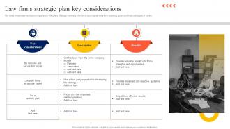 Law Firms Strategic Plan Key Considerations