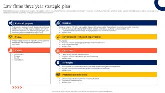 Law Firms Three Year Strategic Plan
