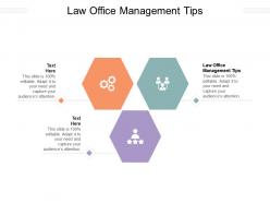 Law office management tips ppt powerpoint presentation inspiration portfolio cpb