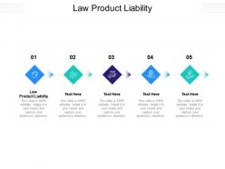 Law product liability ppt powerpoint presentation layouts maker cpb