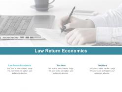 Law return economics ppt powerpoint presentation icon infographic template cpb