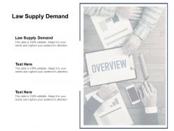 Law supply demand ppt powerpoint presentation ideas samples cpb