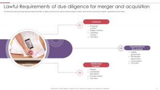 Lawful Requirements Of Due Diligence For Merger And Acquisition