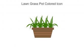 Lawn Grass Pot Colored Icon In Powerpoint Pptx Png And Editable Eps Format