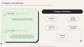 Lawtraders Investor Funding Elevator Pitch Deck Ppt Template Editable Multipurpose