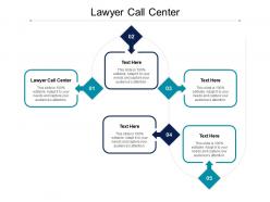 Lawyer call center ppt powerpoint presentation gallery topics cpb