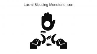 Laxmi Blessing Monotone Icon In Powerpoint Pptx Png And Editable Eps Format