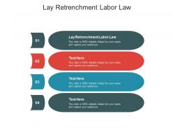 Lay retrenchment labor law ppt powerpoint presentation pictures example cpb