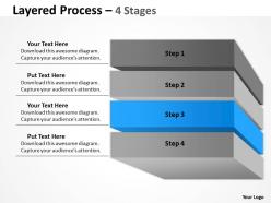 Layered process 4 stages diagram 15
