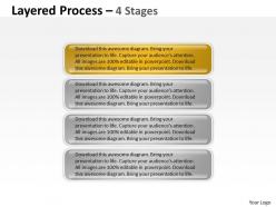 Layered process 4 steps diagram 17