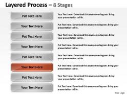 Layered process 8 stages diagram 17