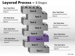 Layered process eight steps diagram 16