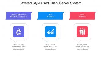 Layered Style Used Client Server System Ppt Powerpoint Presentation Model Gallery Cpb