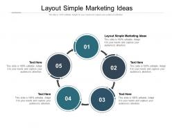 Layout simple marketing ideas ppt powerpoint presentation styles brochure cpb