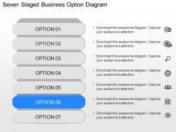 Lb seven staged business option diagram powerpoint template