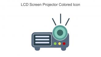 LCD Screen Projector Colored Icon In Powerpoint Pptx Png And Editable Eps Format