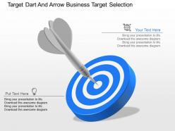 Ld target dart and arrow business target selection powerpoint template