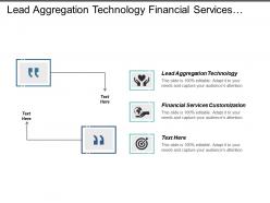 Lead aggregation technology financial services customization lead validation cpb