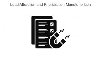 Lead Attraction And Prioritization Monotone Icon In Powerpoint Pptx Png And Editable Eps Format