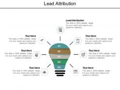 Lead attribution ppt powerpoint presentation outline smartart cpb