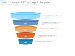 Lead conversion ppt infographic template