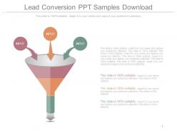 Lead conversion ppt samples download