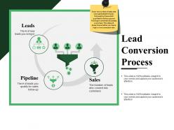 Lead conversion process ppt slide themes