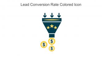 Lead Conversion Rate Colored Icon In Powerpoint Pptx Png And Editable Eps Format