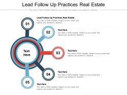 Lead follow up practices real estate ppt powerpoint presentation ideas background cpb