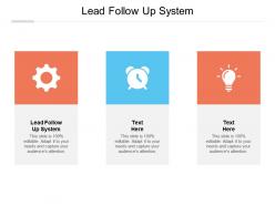 Lead follow up system ppt powerpoint presentation gallery slide download cpb