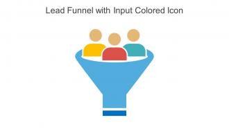 Lead Funnel With Input Colored Icon In Powerpoint Pptx Png And Editable Eps Format