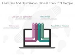 Lead gen and optimization clinical trials ppt sample