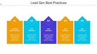 Lead Gen Best Practices Ppt Powerpoint Presentation Inspiration Format Cpb