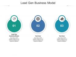 Lead gen business model ppt powerpoint presentation infographic template guide cpb