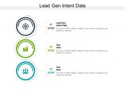 Lead gen intent data ppt powerpoint presentation gallery infographics cpb