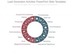 Lead generation activities powerpoint slide templates