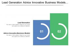 Lead generation advice innovative business models research idea product