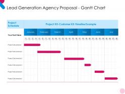 Lead generation agency proposal gantt chart ppt powerpoint presentation outline templates