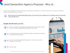 Lead generation agency proposal why us ppt powerpoint presentation professional aids