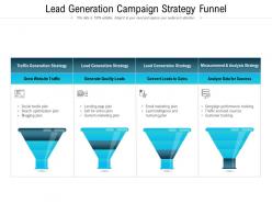 Lead generation campaign strategy funnel